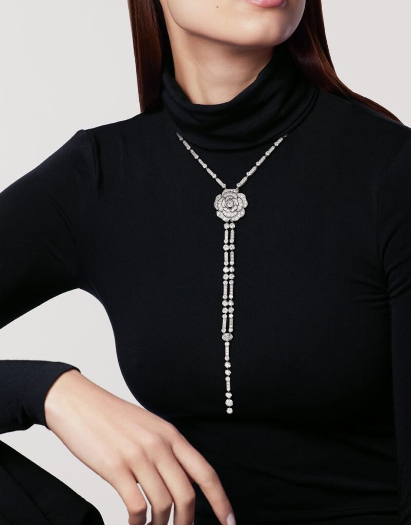 Chanel Diamant Evanescent Transformable Necklace White Gold For Women J63493