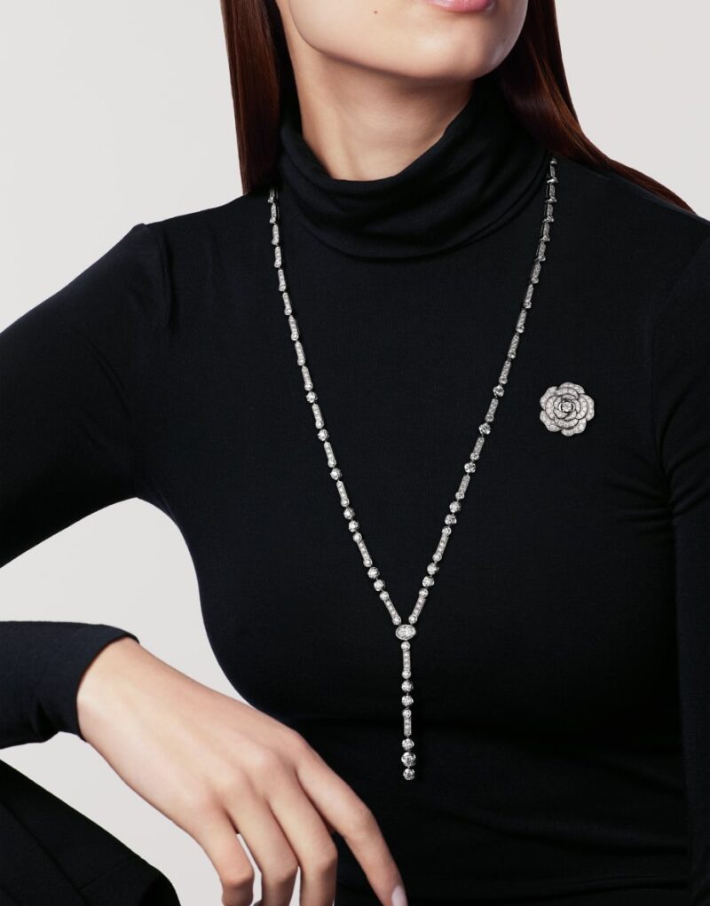 Chanel Diamant Evanescent Transformable Necklace White Gold For Women J63493