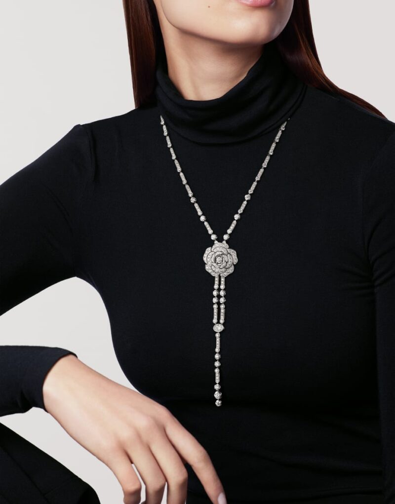 Chanel Diamant Evanescent Transformable Necklace White Gold For Women J63493