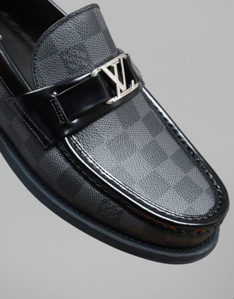 Louis Vuitton Monte Carlo Mocassin Damier Canvas Black For Men LV