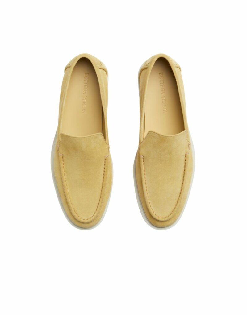 Bottega Veneta Astaire Suede Loafer Straw For Men - 786865V3Y307337