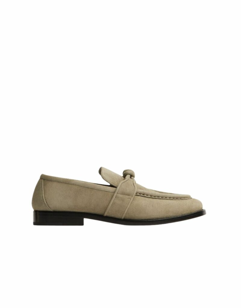Bottega Veneta Astaire Suede Loafer Taupe For Men - 796445V3XR01510
