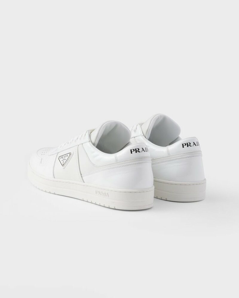 Prada Downtown Leather Sneakers White For Men 2EE364_3LQB_F0009_F_D001