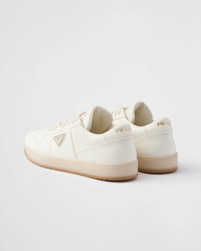 Prada Downtown Nappa Leather Sneakers Ivory For Men 2EE364_038_F0304_F_D001