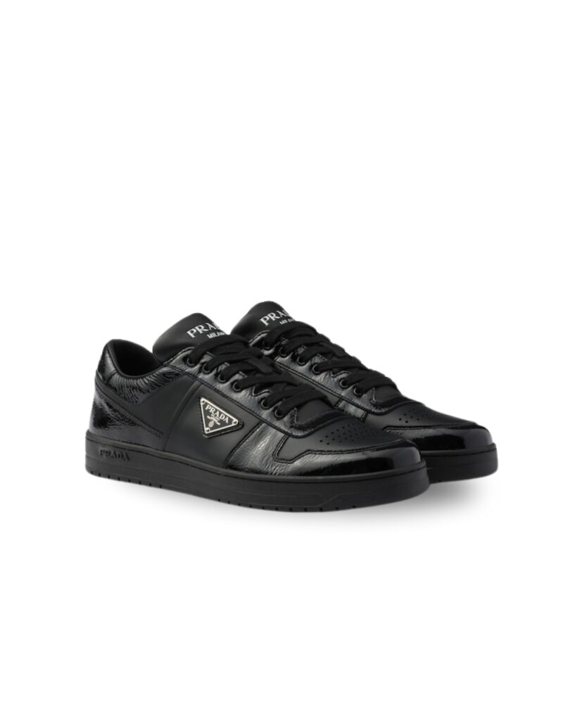 Prada Downtown Leather Sneakers Black For Men 2EE364_3LQB_F0002_F_D001