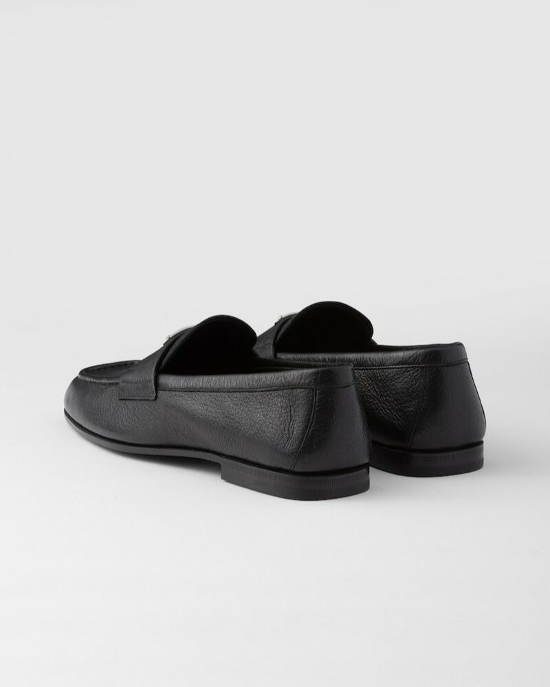 Prada Leather Loafers Black For Men 2DB213_013_F0002_F_C000