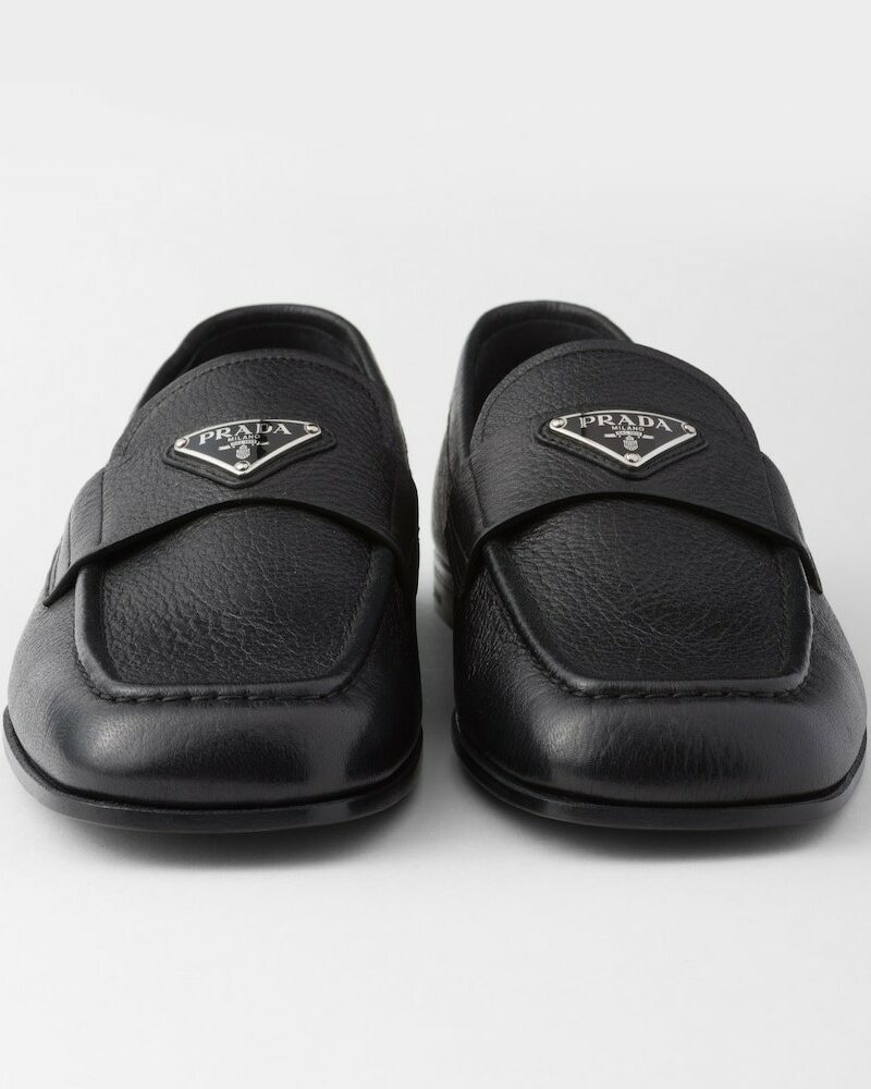Prada Leather Loafers Black For Men 2DB213_013_F0002_F_C000