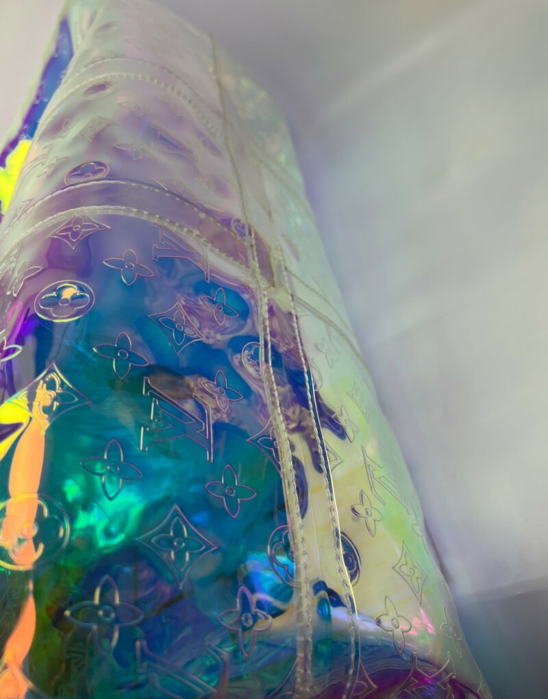 Louis Vuitton Keepall Bandouliere 50 Monogram PVC Iridescent Prism By Virgil Abloh For Men, Men's Bags, Travel Bags 19.7in/50cm LV M53271