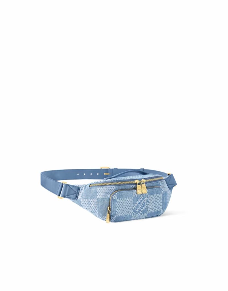 Louis Vuitton Rush Bumbag Bag Denim Blue For Men 30cm/11.8in - N00205