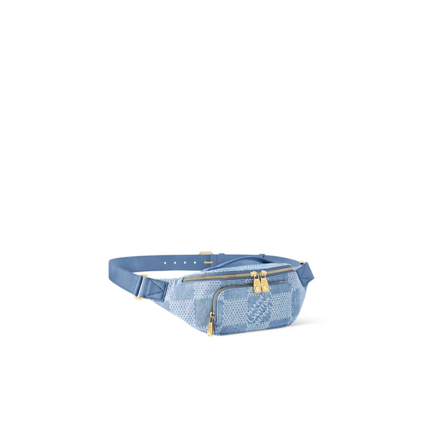 Louis Vuitton Rush Bumbag Bag Denim Blue For Men 30cm/11.8in - N00205