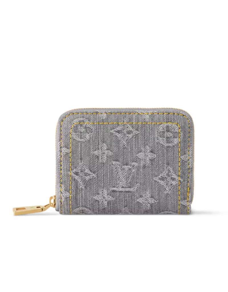 Louis Vuitton Zippy Coin Purse Washed Gray For Women 4.3in/11cm M14277