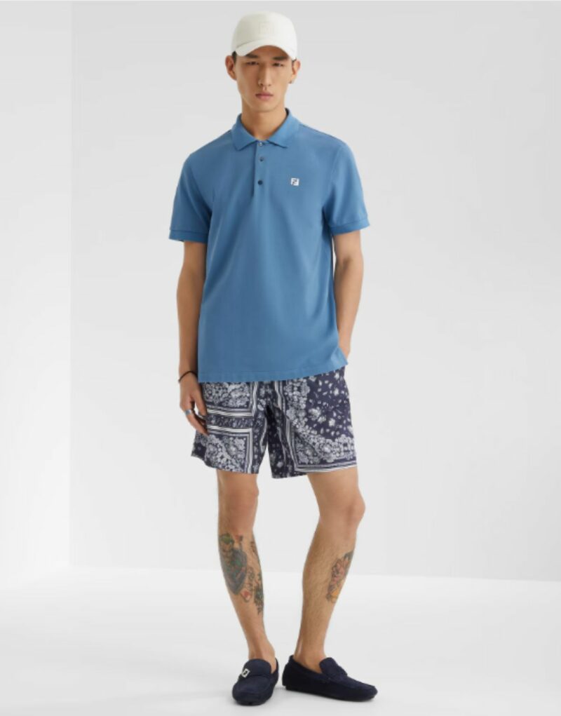 Fendi Drivers Loafer Navy Blue For Men - 7D1682QK9F0QB0