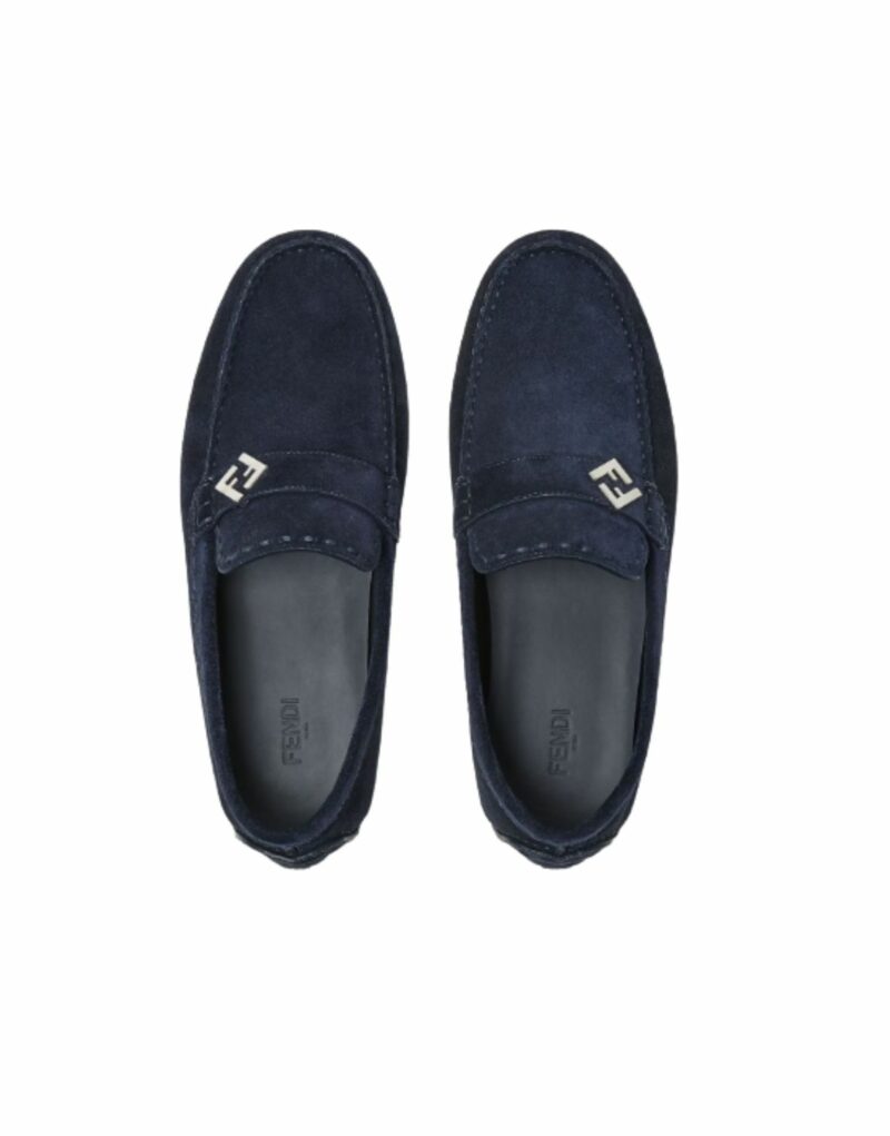 Fendi Drivers Loafer Navy Blue For Men - 7D1682QK9F0QB0