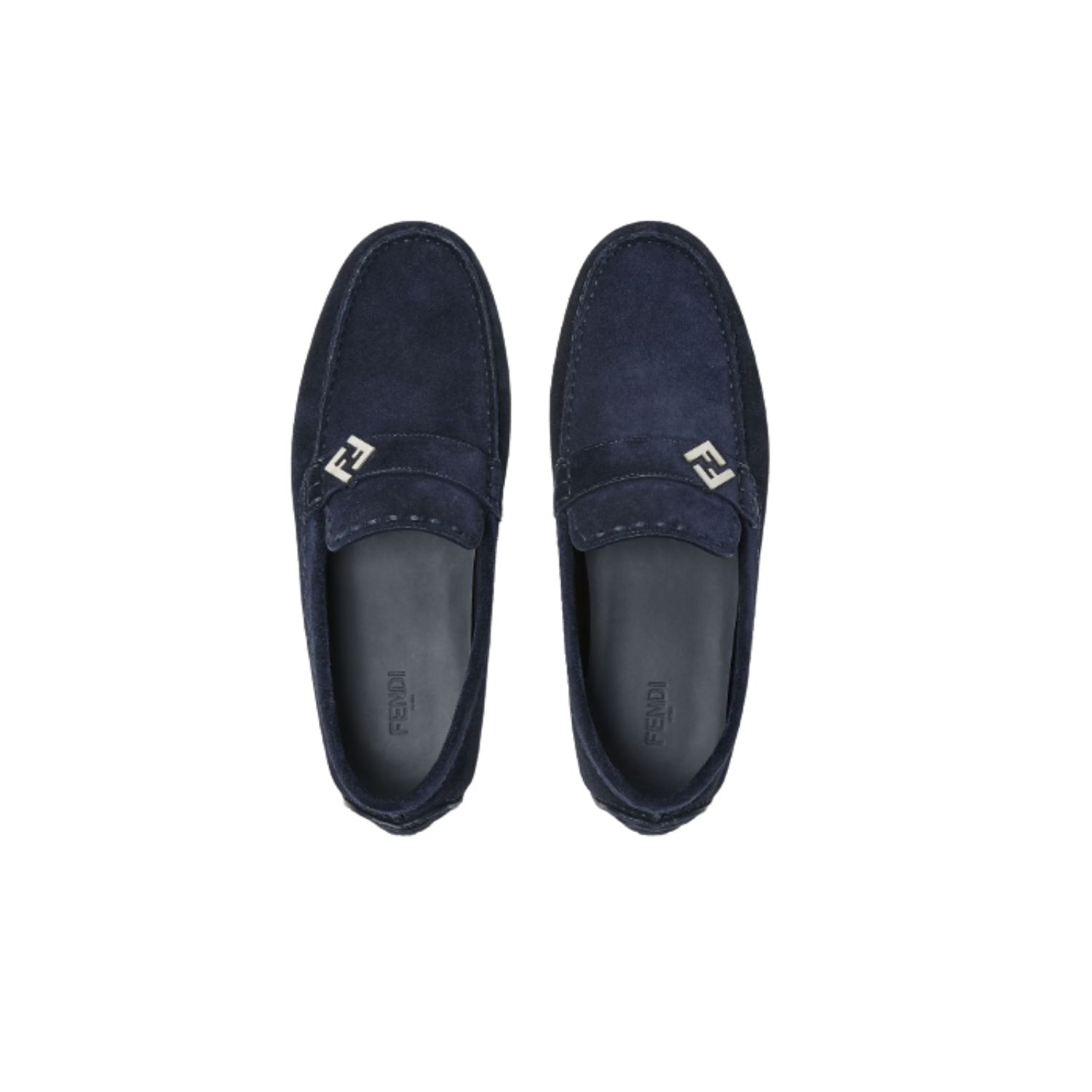 Fendi Drivers Loafer Navy Blue For Men - 7D1682QK9F0QB0