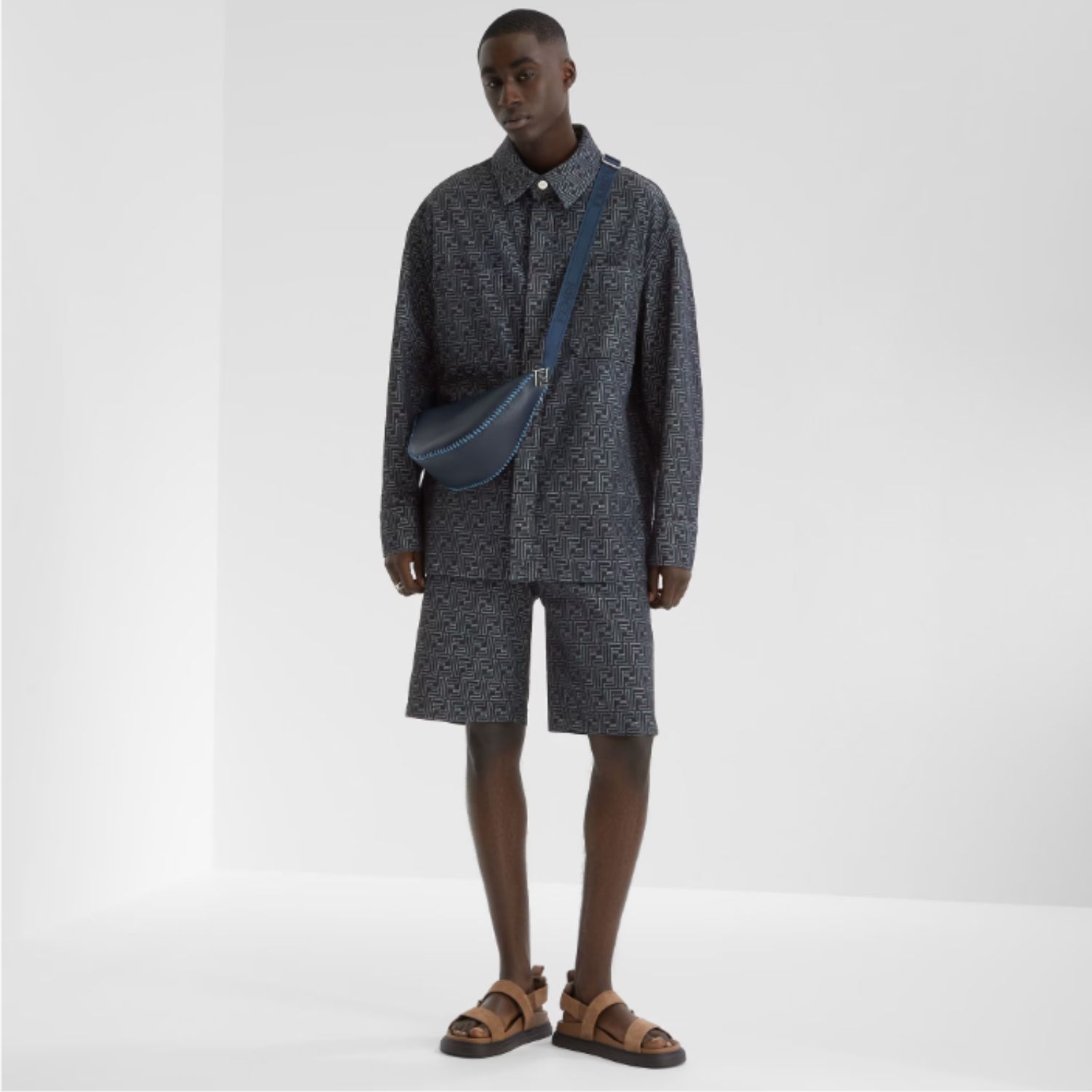 Fendi Sandals Brown For Men - 7X1771AU2JF0MNU