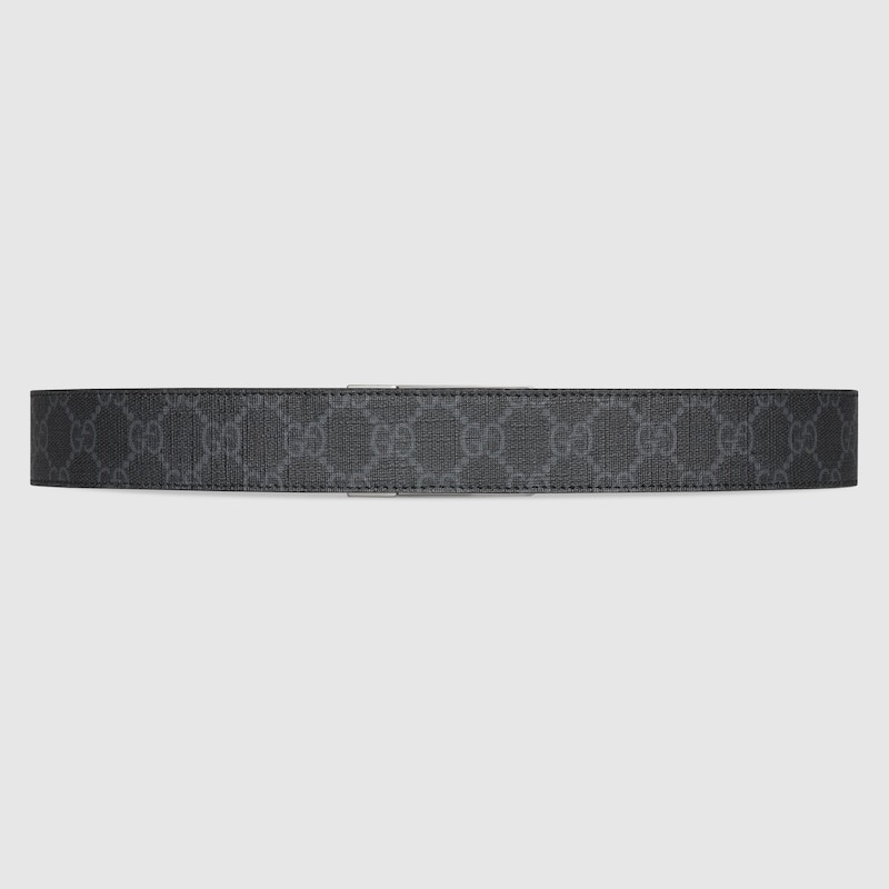 Gucci GG Belt 35mm With Rectangular Buckle Black For Men 722370 KGD0N 1000