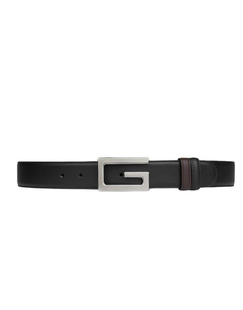 Gucci Reversible Belt 36mm With Square G Buckle Black For Men 626974 AP0BN 1062
