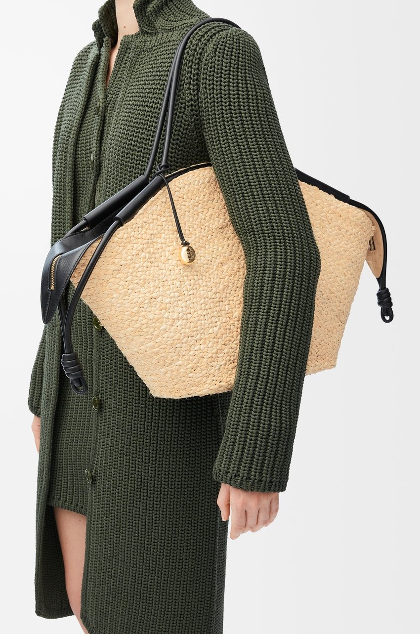 Loewe Large Paseo Basket Raffia Natural For Women 32cm/13in - A709G41X06