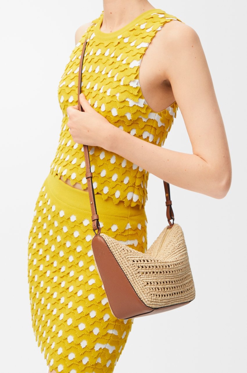 Loewe Mini Hammock Hobo Raffia Natural For Women 17cm/6.7in - A538G13X09