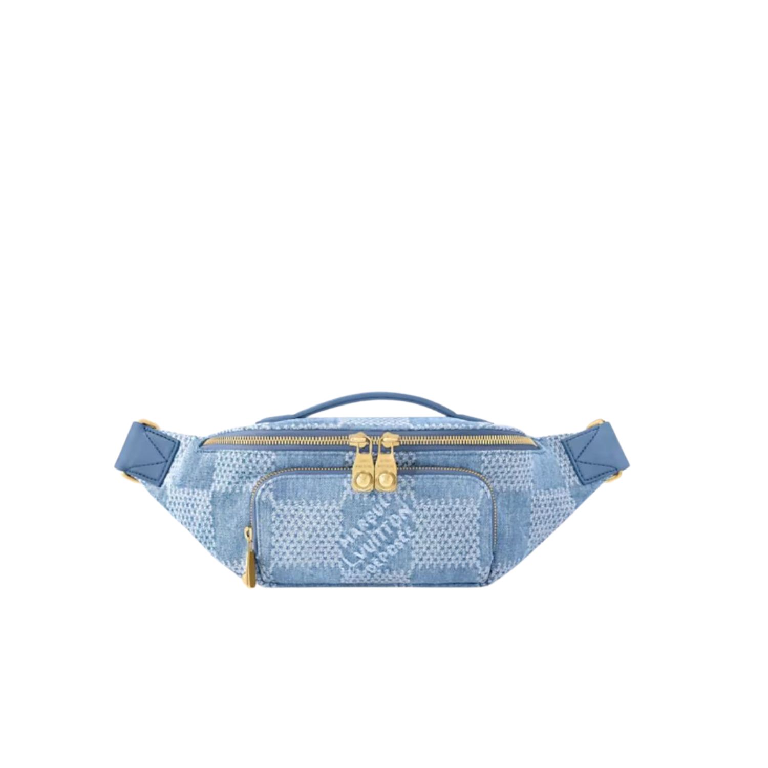 Louis Vuitton Rush Bumbag Bag Denim Blue For Men 30cm/11.8in - N00205