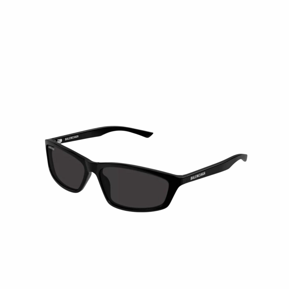 Balenciaga Sporty Wraparound Sunglasses Matte Black For Men