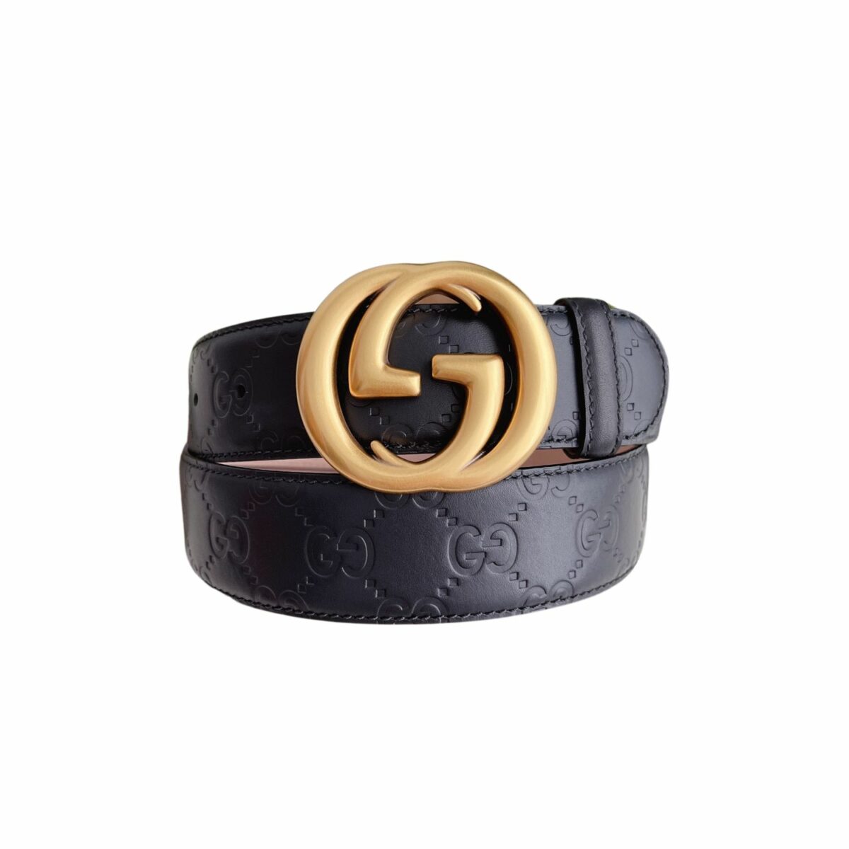 Gucci GG Marmont Embossed Monogram Belt Black 40mm
