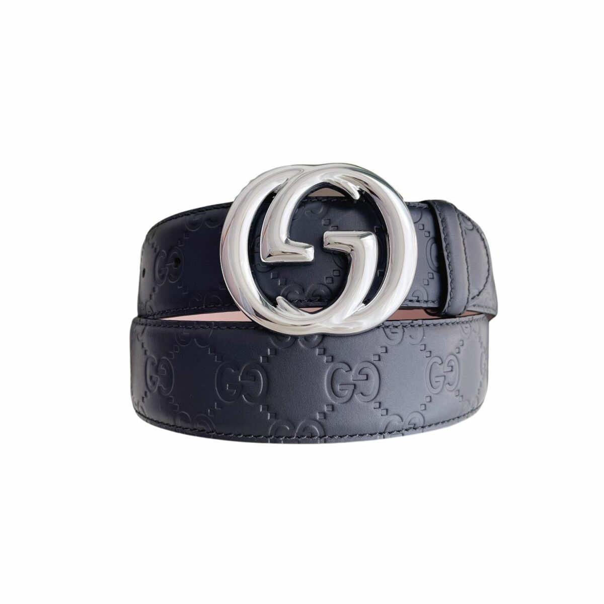 Gucci GG Marmont Embossed Monogram Belt Black With Gold-Toned Buckle 40mm