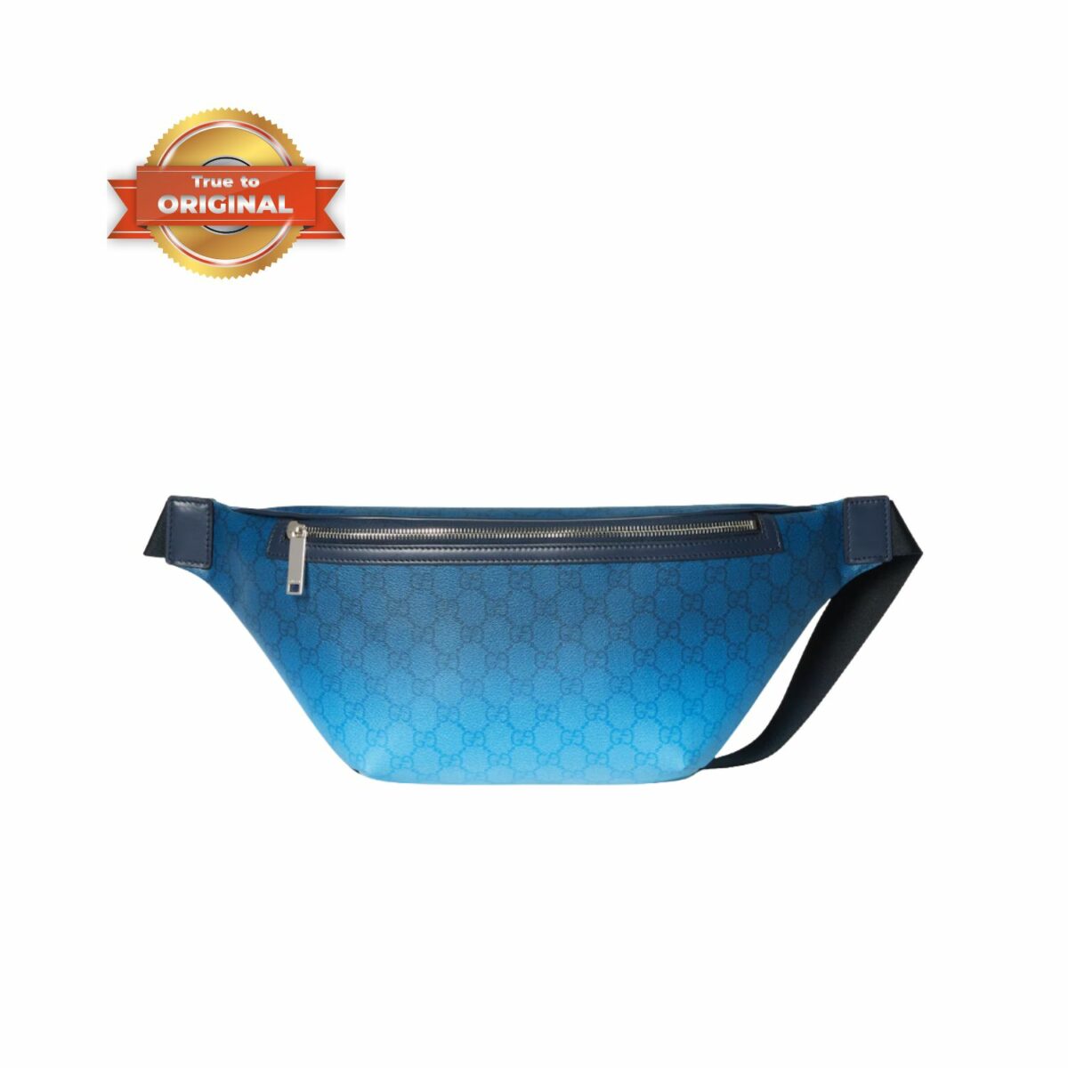 [True-to-ORIGINAL] Gucci Chroma Large Belt Bag Blue 39cm/15.3in - 835810 FAERN 8475