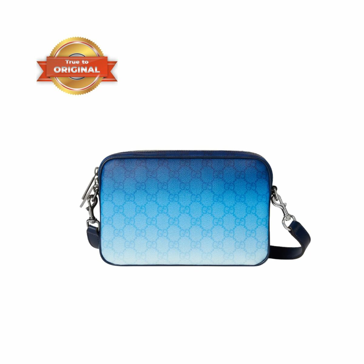 [True-to-ORIGINAL] Gucci Chroma Small Crossbody Bag Blue 25cm/9.8in - 835691 FAESC 8473