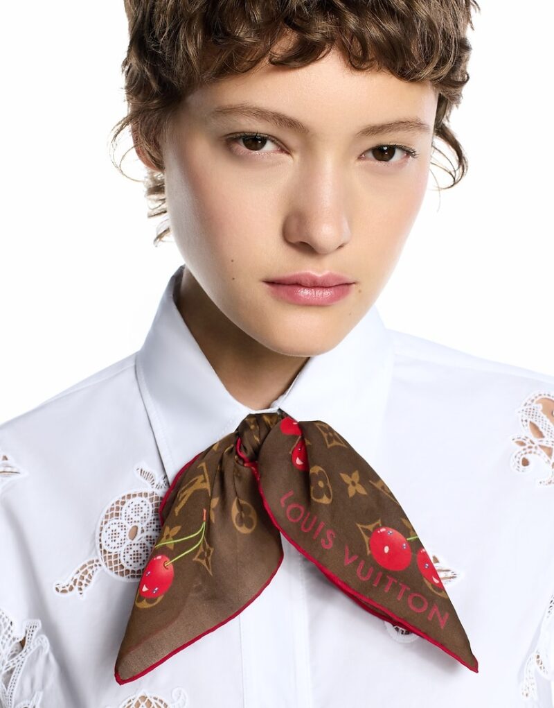 Louis Vuitton LV x TM Monogram Cerise Square 55 Brown For Women 21.7in/55cm M96090