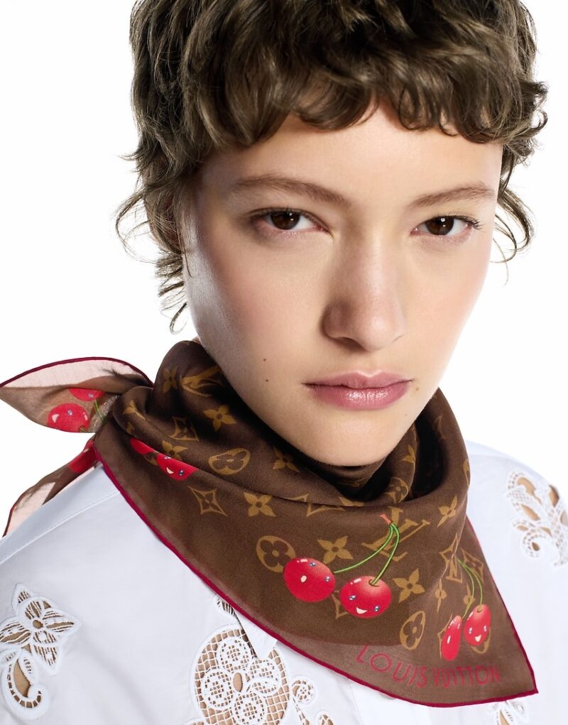 Louis Vuitton LV x TM Monogram Cerise Square 55 Brown For Women 21.7in/55cm M96090