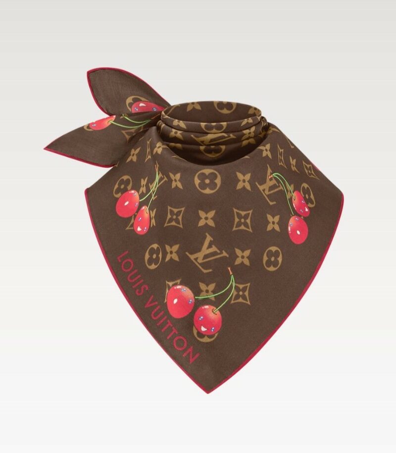 Louis Vuitton LV x TM Monogram Cerise Square 55 Brown For Women 21.7in/55cm M96090