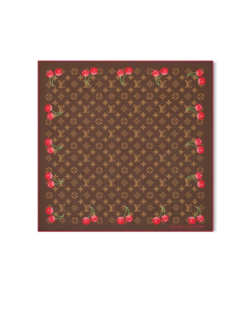 Louis Vuitton LV x TM Monogram Cerise Square 55 Brown For Women 21.7in/55cm M96090