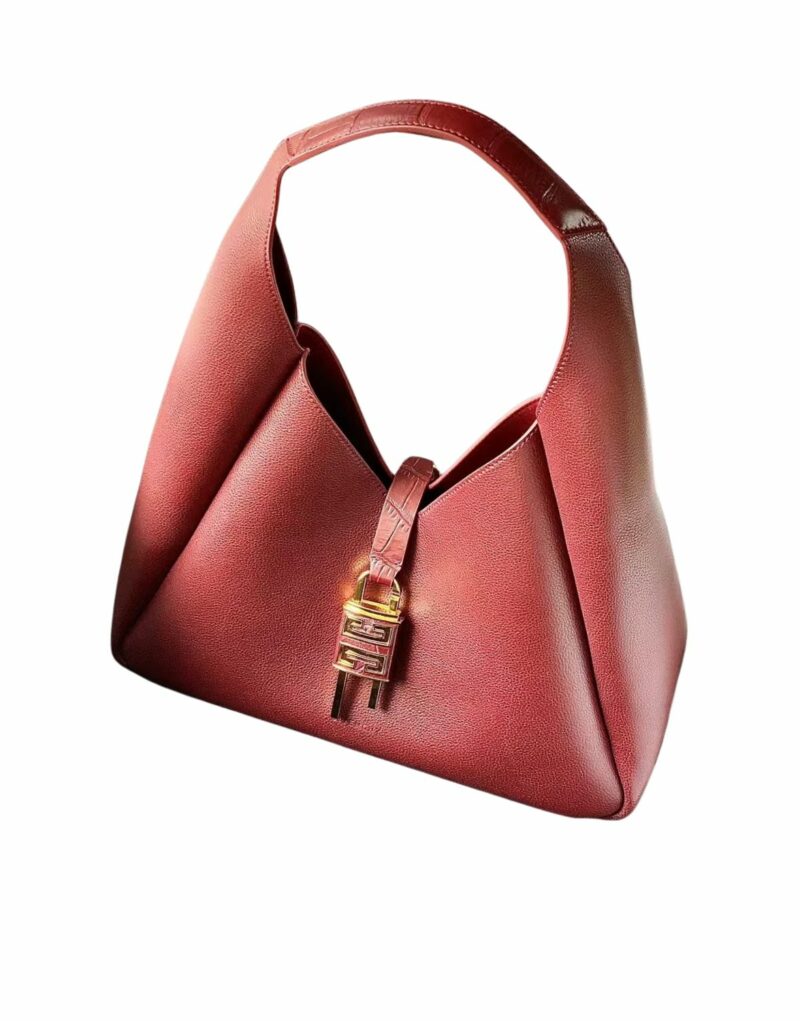 Givenchy Mini G Hobo Bag Burgundy For Women 12in/31cm - BB50QNB1M2