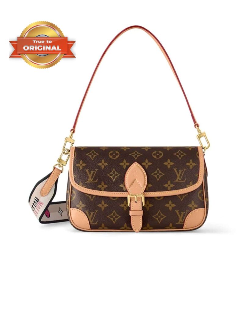 [True-to-ORIGINAL] Louis Vuitton Diane Satchel Brown For Women 24cm / 9.4in M45985
