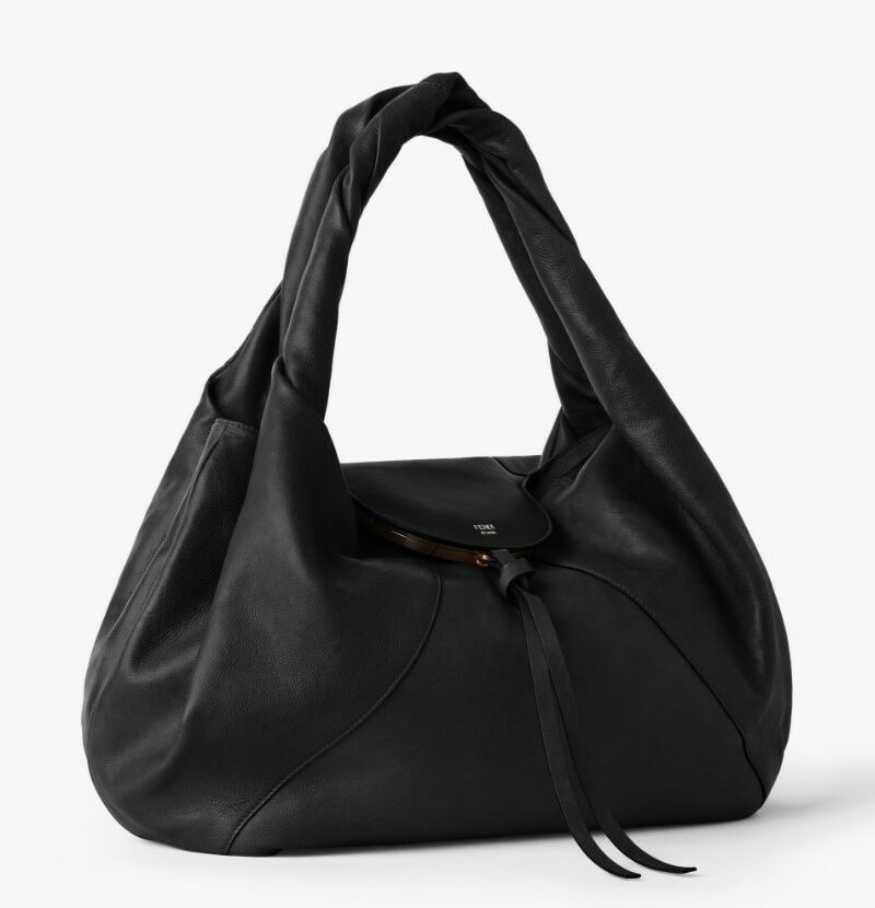 [True-to-ORIGINAL] Fendi Spy Bag Black For Women 18.9in/48cm 8BR839AYCTF0KUR