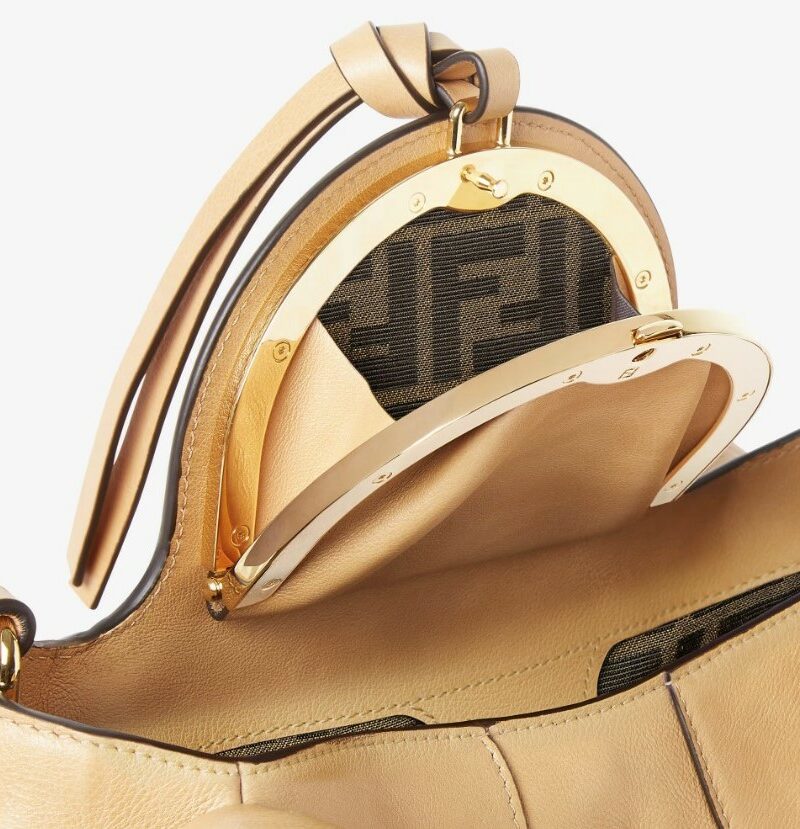 [True-to-ORIGINAL] Fendi Spy Small Bag Beige For Women 12.6in/32cm 8BR838AYCTF1I73