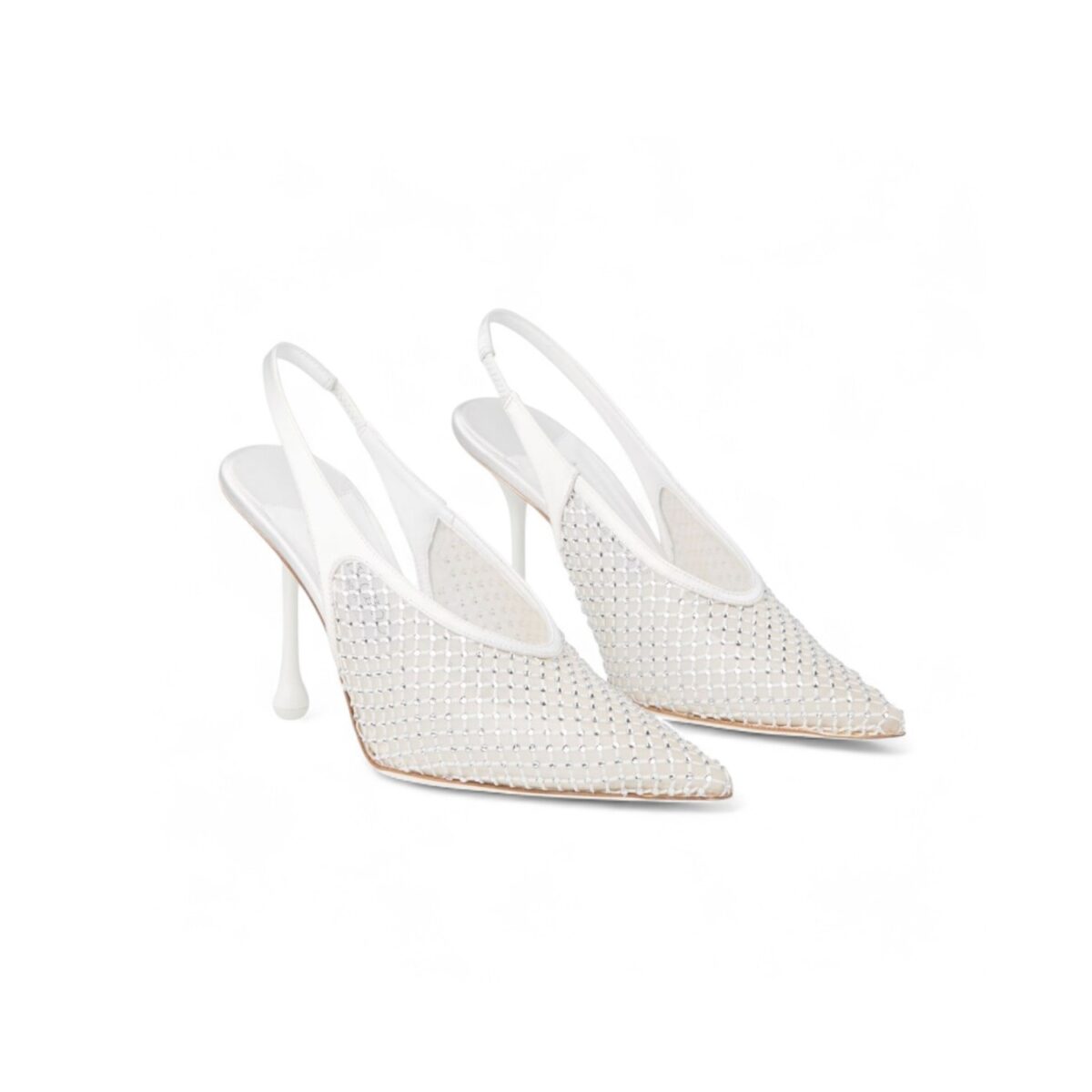 Jimmy Choo Isa 95 Crystal Mesh Pumps