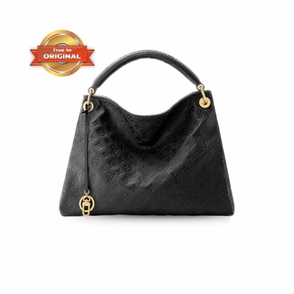 [True-to-ORIGINAL] Louis Vuitton Artsy MM Monogram Empreinte Black For Women Shoulder Bags 16.1in/41cm M41066