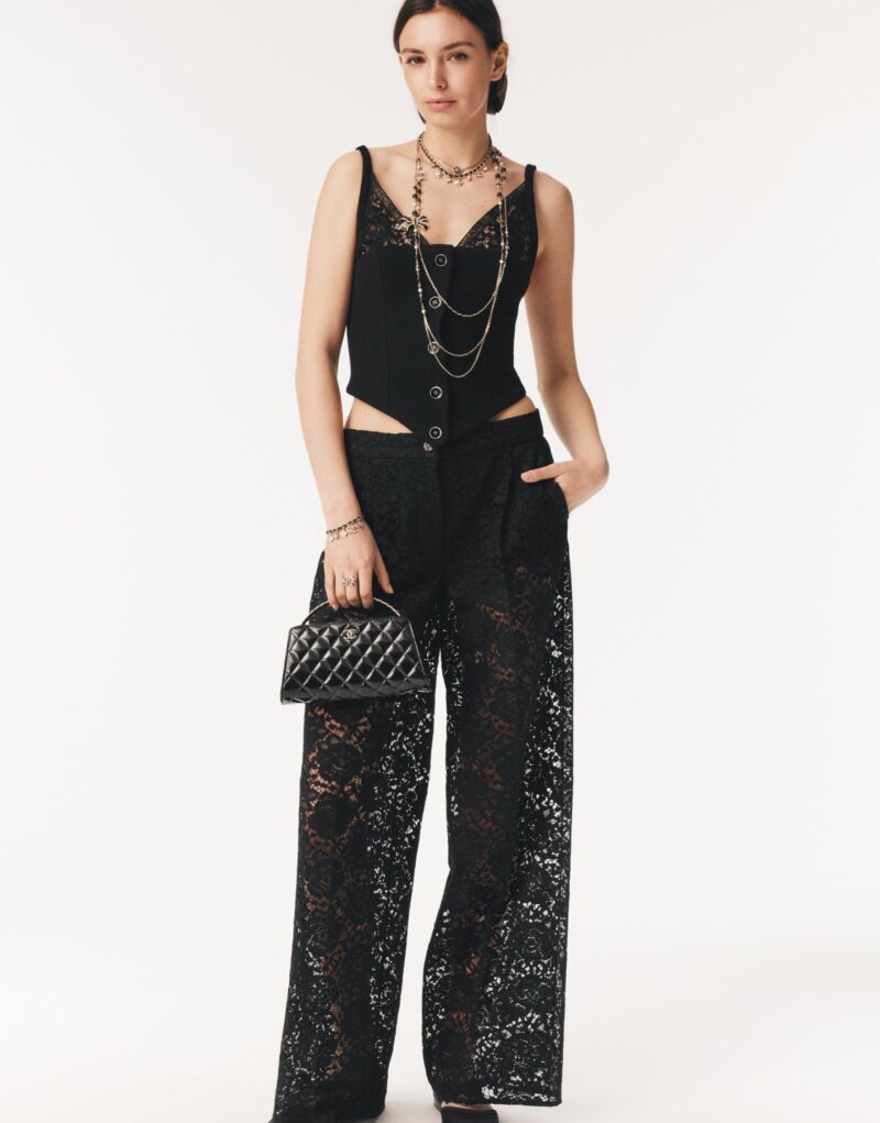 [True-to-ORIGINAL] Chanel Clutch With Chain Gold-Tone Metal Black For Women 21.4cm/8.4in - AP4826-B21500-94305