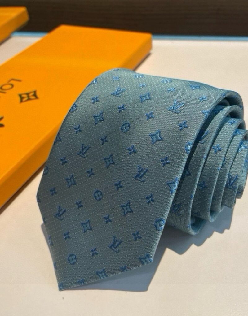 Louis Vuitton Signature Monogram Silk Tie Mint For Men
