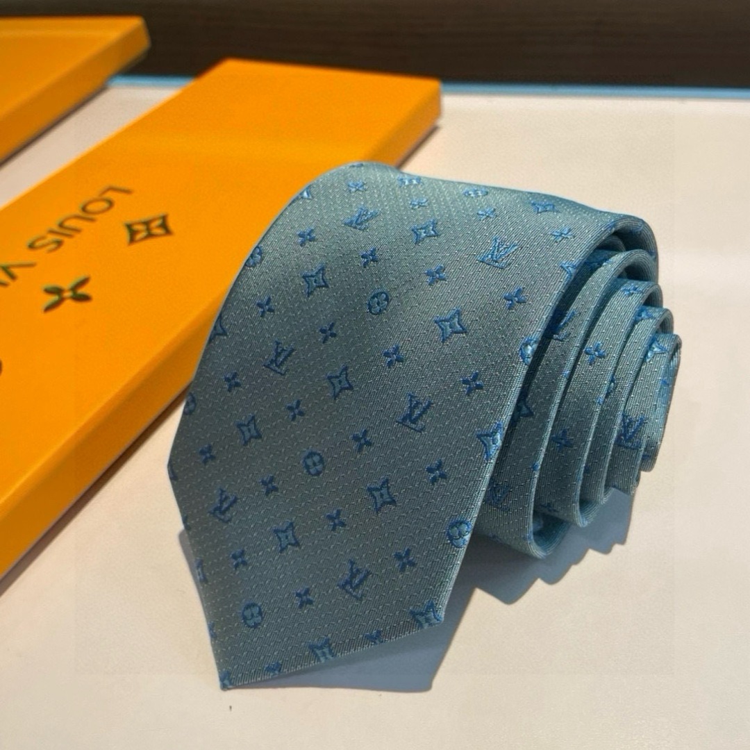 Louis Vuitton Signature Monogram Silk Tie Mint For Men