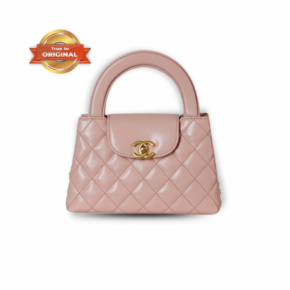 [True-to-ORIGINAL] Chanel Kelly Bag Light Pink For Women 7.8in/19cm