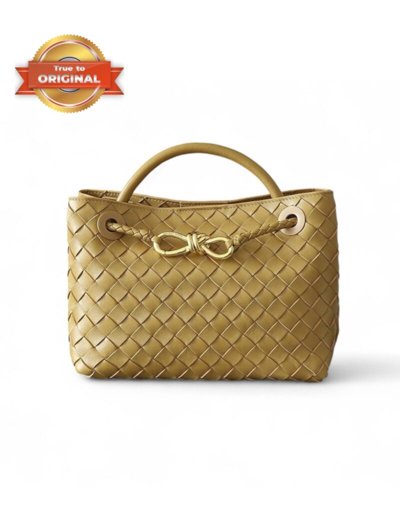 [True-to-ORIGINAL] Bottega Veneta Small Andiamo Yellow For Women 25cm/9.8in