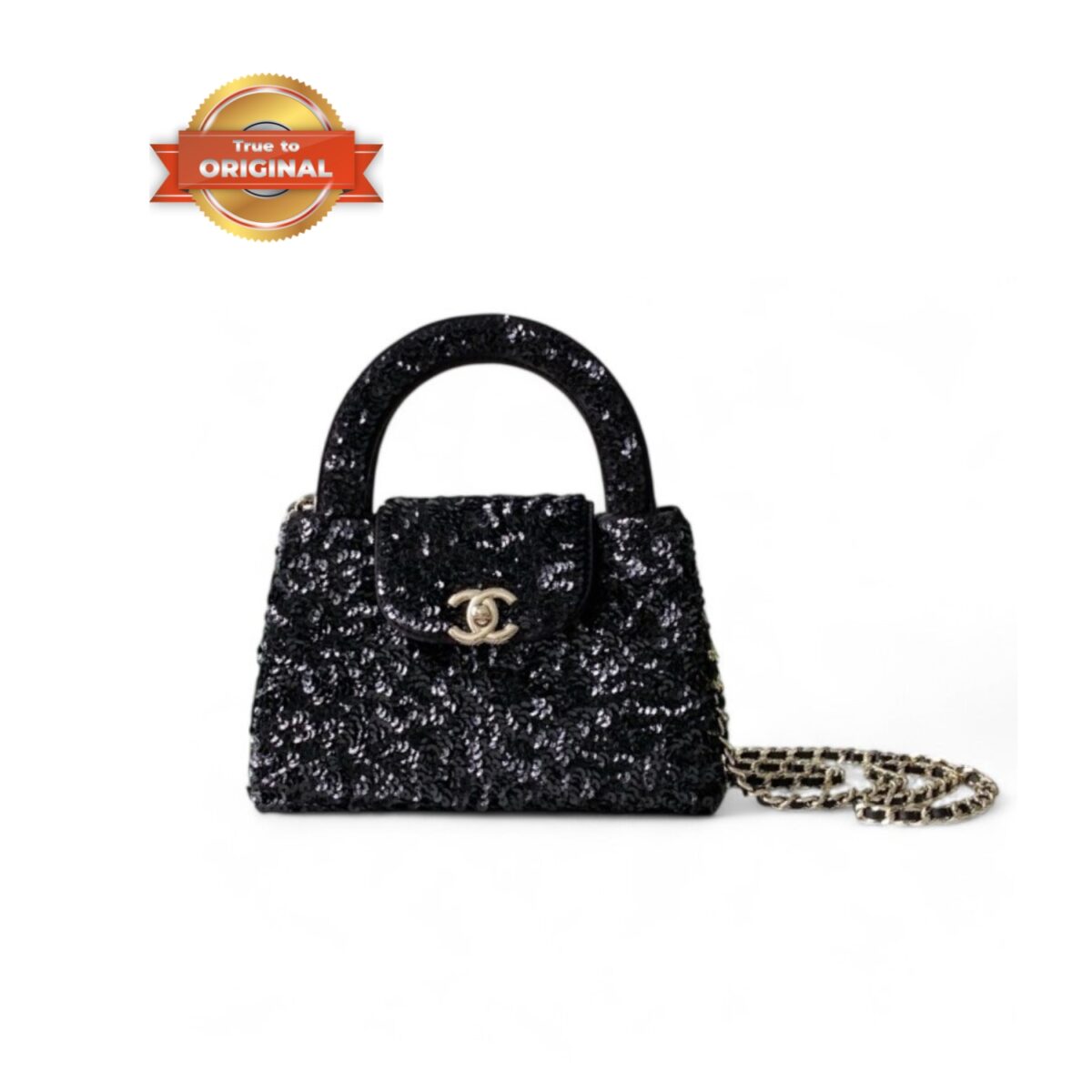 Chanel Kelly Sequin Bag