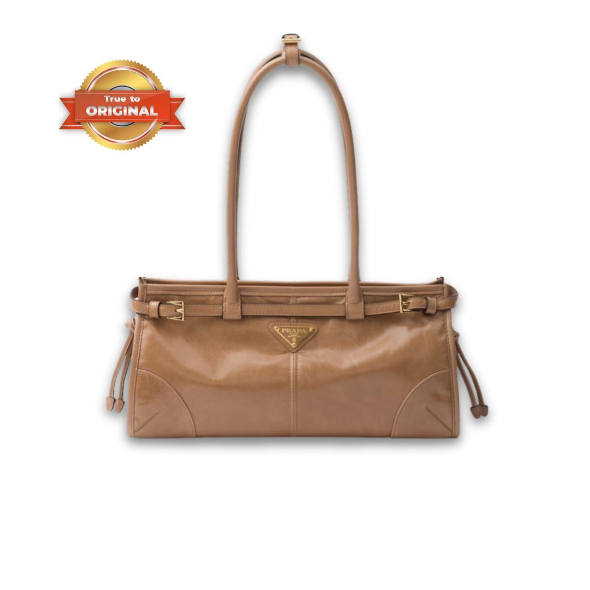 [True-to-ORIGINAL] Prada Bonnie Medium Shoulder Bag Cameo 32cm/13in - 1BA426_2CYR_F0LT6_V_MOO