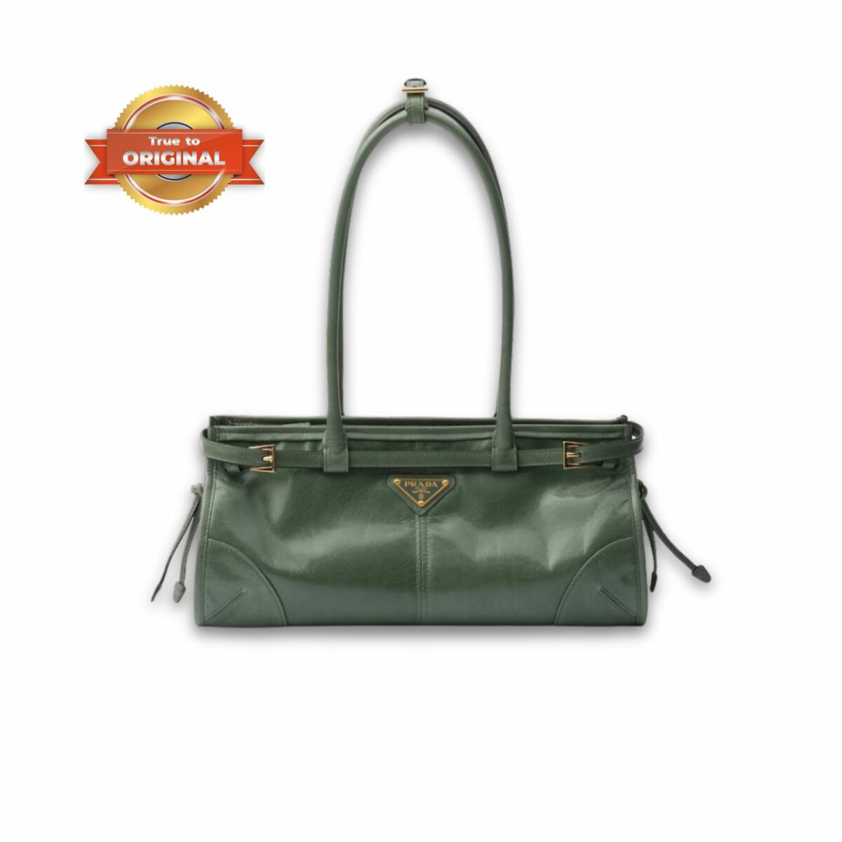 [True-to-ORIGINAL] Prada Bonnie Medium Shoulder Bag Sage 32cm/13in - 1BA426_2CYR_F014J_V_MOO