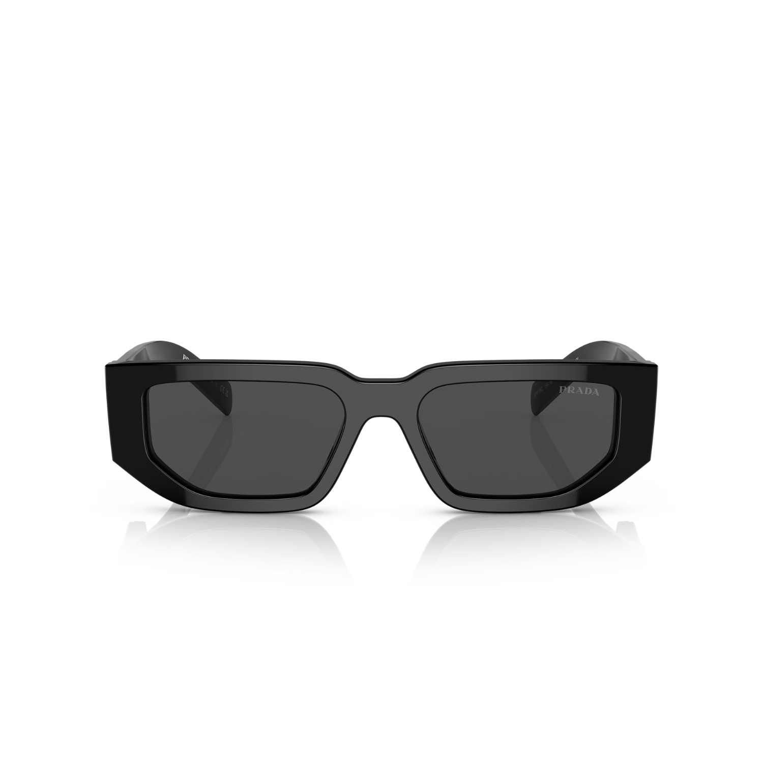 Prada Rectangle-Frame Sunglasses Black PR09ZS 1AB5S0 5418