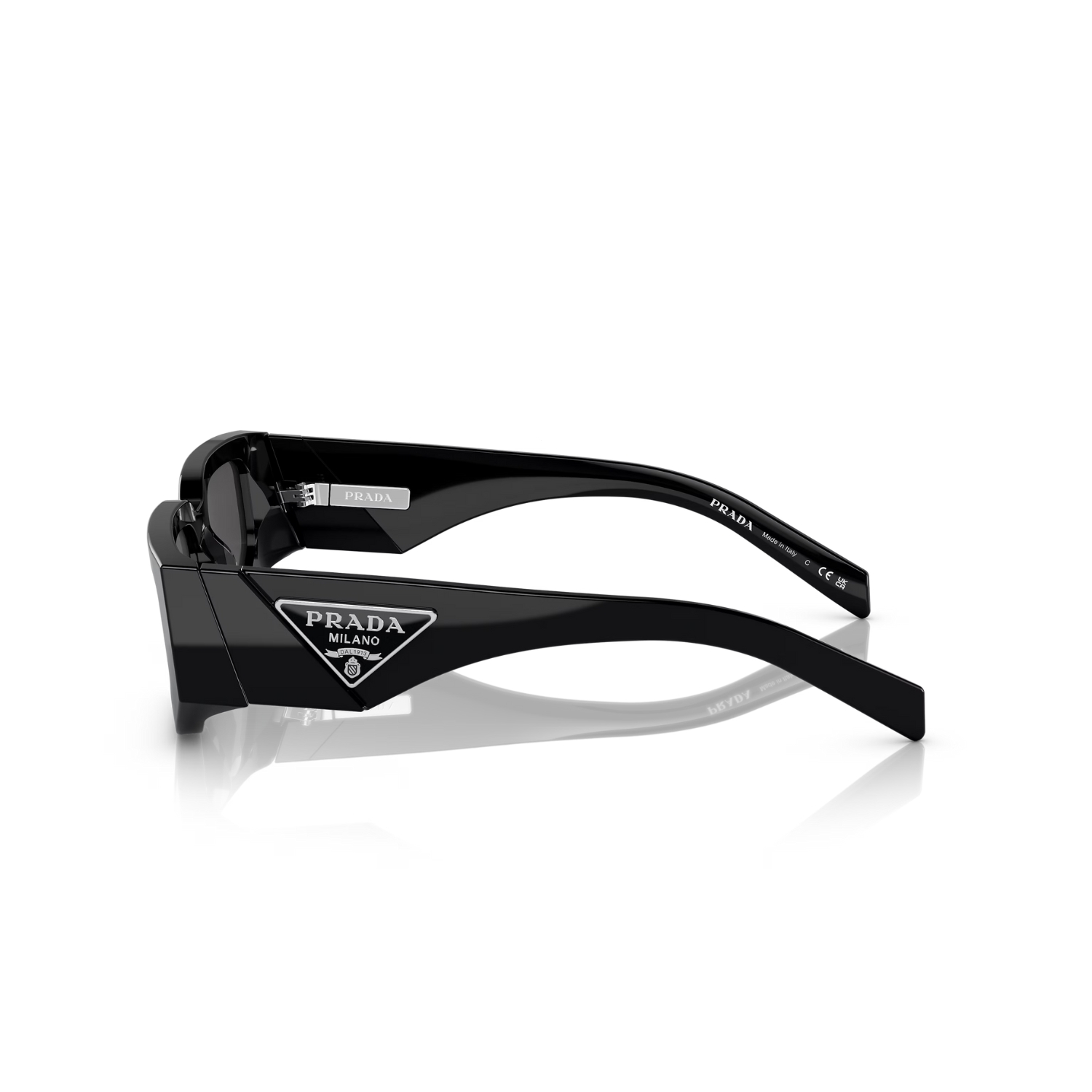 Prada Rectangle-Frame Sunglasses Black PR09ZS 1AB5S0 5418