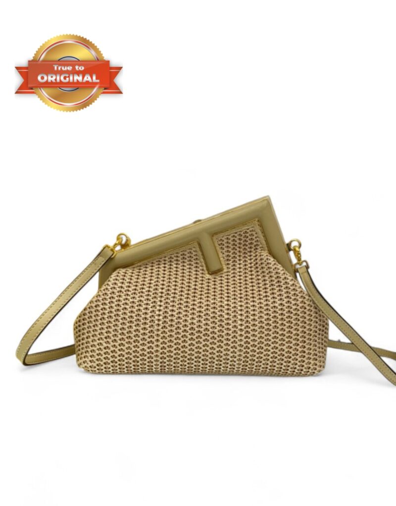 [True-to-ORIGINAL] Fendi First Small Bag Beige For Women 10.2in/26cm